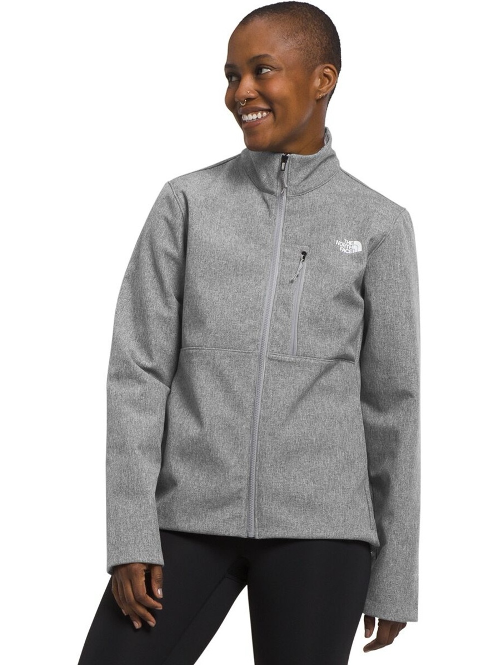 The North Face Women's Heather Gray Full-Zip Utility Jacket